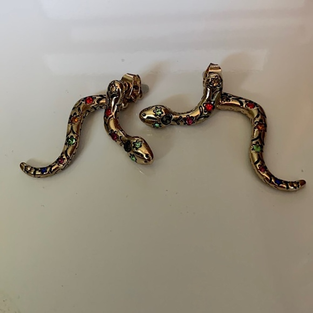 Betsey Johnson Snake Earrings